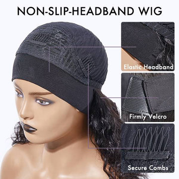Crazy Wednesday | Affordable Headband Bob Wig 100% Human Hair (Get 2 Free Trendy Headbands)-04
