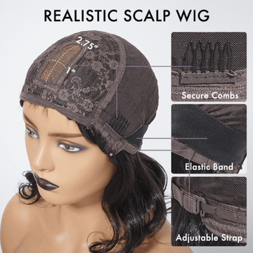 Exclusive Sale | Ready to Go Bouncy Jerry Curl Glueless Minimalist Lace Wig with Bangs