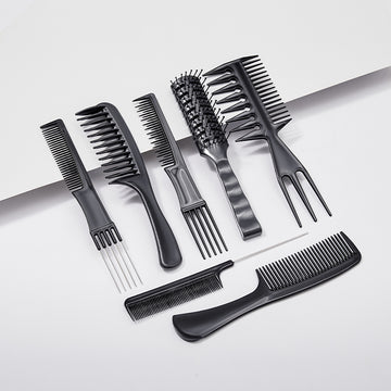 7pcs / 1 Set Antistatic Heat Resistant Hair Comb Set for All Hair Types & Styles-04