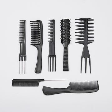 7pcs / 1 Set Antistatic Heat Resistant Hair Comb Set for All Hair Types & Styles-05