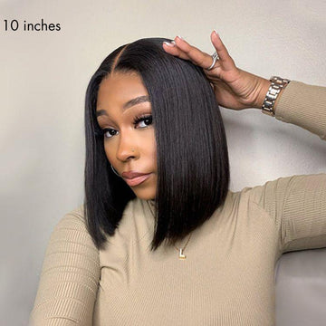 Exclusive Discount | Luvme Hair Beginner Friendly Glueless Silky Blunt Cut 4x4 Closure Bob Wig | Upgraded 2.0
