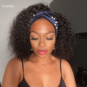 Crazy Wednesday | Deep Wave Glueless Curly Bob Wig Headband Wig 100% Human Hair (Get Free Trendy Headbands)-05