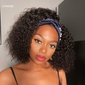 Crazy Wednesday | Deep Wave Glueless Curly Bob Wig Headband Wig 100% Human Hair (Get Free Trendy Headbands)-03