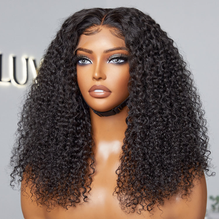 Flash Sale | Breathable Cap Afro Curly Left C Part Glueless 5x5 Closure Lace Wig Beginner Friendly