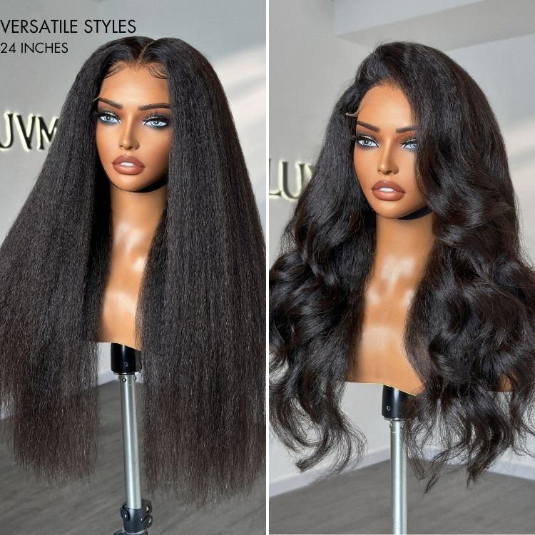 Luvme Hair PartingMax Glueless Wig 180% Density Kinky Straight 7x6 Closure HD Lace Wig Ready to Go