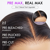VIP ONLY | PreMax Wigs | Super Natural Hairline Natural Black Silky Blunt Cut Glueless 13x4 Frontal Lace Human Hair Short Bob Wig