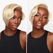 48H Delivery | 613 Blonde Pixie Cut Wig Glueless Minimalist HD Lace C Part Short Wig 100% Human Hair Pre-Cut Lace - US Only-02