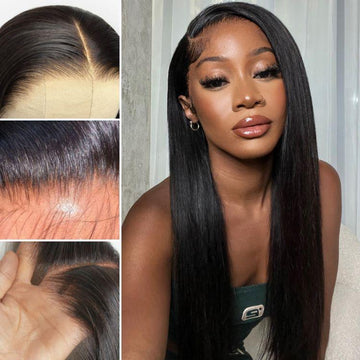 Lace Front Wig - Silky Straight, PreMax, 13x4 HD Lace, natural look with pre-plucked hairline