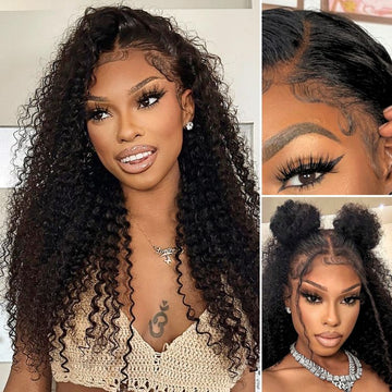 Exclusive Sale | PreMax 2.0 Wigs | Nature Max Deep Wave Ear-to-ear Glueless 13x6 Frontal HD Lace Long Curly Wig-11