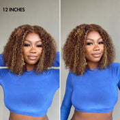 Exclusive Sale | Go Natural Ease | Soft Kinky Curly Glueless 5x5 Closure HD Lace Wig Ready to Go