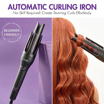 Automatic Curling Iron with US Plug, Easy to Use, Fast Heating & 3 Temperature Settings, for Perfect Hair Styling