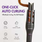 Automatic Curling Iron with US Plug, Easy to Use, Fast Heating & 3 Temperature Settings, for Perfect Hair Styling