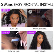 Exclusive Sale | PreMax 2.0 Wigs | Nature Max Deep Wave Ear-to-ear Glueless 13x6 Frontal HD Lace Long Curly Wig-05