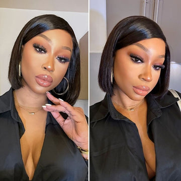 Special Deal | Swoop Bangs Breathable Cap Deep Left C Part Silky Straight Glueless 5x5 Closure Lace Wig-01