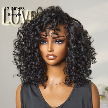 Luvme Hair Mature Bouncy Left C Part Loose Wave Glueless Minimalist HD Lace Wig Pre Cut Lace