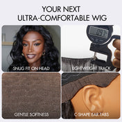 AiryFit™ Scalp Care Wigs - Deep Parting Loose Body Wave Humam Hair Wig 11x6 Frontal HD Lace Glueless Wig