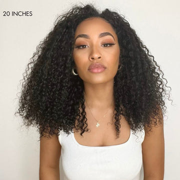 Exclusive Sale | Protective V Part Glueless Long Wig 100% Human Hair (Kinky Straight / Body Wave / Jerry Curly)-06