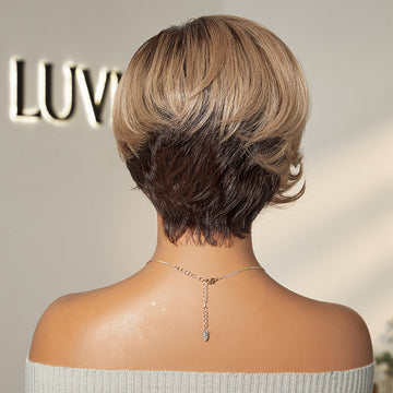 Affordable Pixie Cut Minimalist HD Lace Glueless Wig Pre-Cut Lace-36