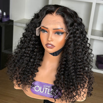 VIP ONLY | Super Natural Hairline Deep Wave Glueless 5x5 Upgraded Lace Front Long Curly Wig Breathable Cap