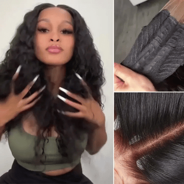 AiryFit™ Scalp Care Lace Front Wigs - Deep Parting, Water Wave, 11x6 HD Lace, Natural Black, Glueless
