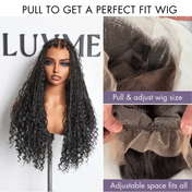 Readitress™ Light Weight Flexi-Fit Invisi Drawstring Cap Full Lace Knotless Boho Curls Braided Long Wig Super Natural Scalp - US Only-48
