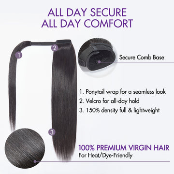 Details and features of the Straight Ponytail Wig