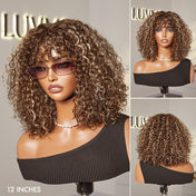 Exclusive Sale | Beginner Friendly Water Wave Minimalist Lace Glueless Short Wig with Bangs Breathable Cap