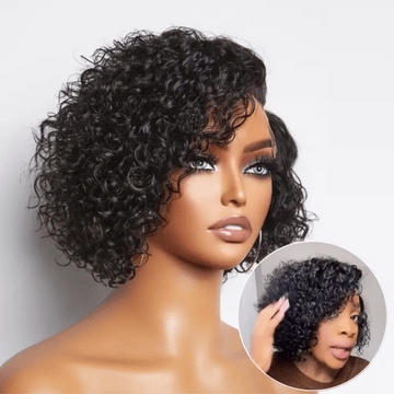 Mature Boss Short Pixie Cut Water Wave Glueless Minimalist HD Lace Wig-01