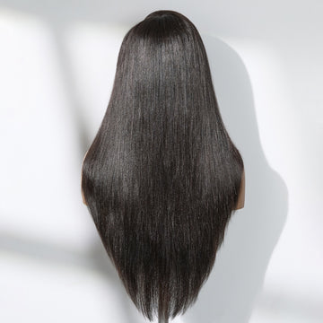 New Customers Only | Luvme All-Day Comfort™ Wig Layered Light Yaki Straight / Loose Body Wave Glueless 7x6 Closure HD Lace Human Hair Wig Pre-Cut Lace-09