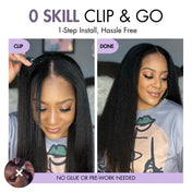 U Part Quick & Easy Affordable 100% Human Hair Wig-03