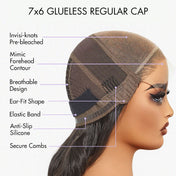 Luvme Hair PartingMax Glueless Wig Blonde Highlight Loose Body Wave 7x6 Closure HD Lace Human Hair Wig Pre-Cut Lace-12