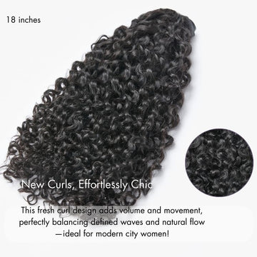 Messy Curly Seamless Clip in Extensions Human Hair 135g 9pcs / 7pcs with Free Gift-02