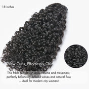 New Customers Only | Messy Burmese Curly Invisible Edge Seamless Clip in Extensions Human Hair with Free Gift-05