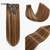 Highlights Silky Straight / Kinky Curly / Deep Wave Clip in Extensions Human Hair 135g 9pcs / 7pcs with Free Gift-06