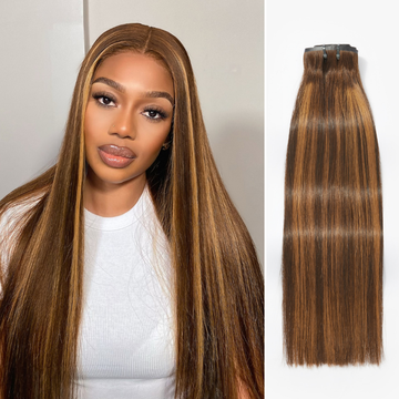 Highlights Silky Straight / Kinky Curly / Deep Wave Clip in Extensions Human Hair 135g 9pcs / 7pcs with Free Gift-05