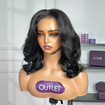 Special Deal | Natural Hairline Jet Black Loose Body Wave Glueless 5x5 Closure Lace Wig Pre-Cut Lace-01