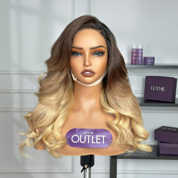 Special Deal | Ombre Brown & Blonde Body Wave Glueless 100% Human Hair 5x5 Closure Lace Wig HD Pre-Cut Lace-01