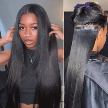 Straight / Body Wave / Kinky Curly / Yaki Straight / Kinky Straight / Messy Curly Clip in Hair Extensions Real Human Hair Pieces 135g 9pcs / 7pcs with Free Gift-08