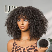 Breathable Cap Ready to Go Bouncy Jerry Curl Glueless Minimalist Lace Curly Wig with Bangs-07