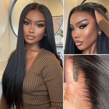 PreMax Wigs - Flexi-Fit Invisi Drawstring Cap Silky Straight Glueless 13x4 Frontal Lace Human Hair Wig Pre-Cut Lace-04