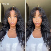 Weekly Special | Luvme All-Day Comfort™ Wig Loose Body Wave Glueless 7x6 Closure HD Lace Human Hair Wig with Bangs Pre-Cut Lace-07