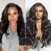 Luvme All-Day Comfort™ Wig Loose Body Wave Glueless 7x6 Closure HD Lace Human Hair Wig with Bangs Pre-Cut Lace-23