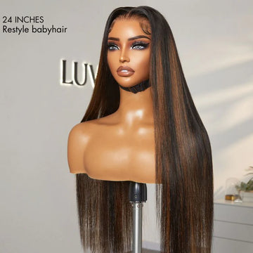 Exclusive Sale | PreMax Wigs | Super Natural Hairline Silky Straight Glueless 13x4 Frontal Lace Wig Human Hair Pre-Cut Lace-10
