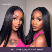 PreMax Wigs - Super Natural Hairline Silky Blunt Cut Bob Glueless 5x5 Closure Lace Wig-05
