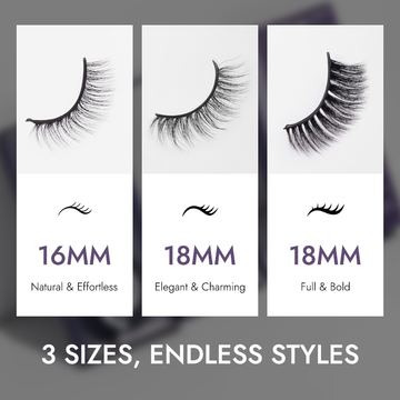 Luvme Self-Adhesive Eyelashes, No Glue Needed, 3-in-1 Multi-Style Pack-03