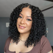 Curtain Bangs Jerry Curly Glueless Y-Shape HD Lace Wig - US Only-02