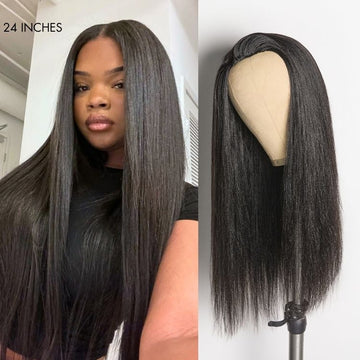 Tiktok Exclusive Deal | Luvme Too Easy Texture™ 3-In-1 Half Wig 180% Density Kinky Curly / Yaki Straight Glueless Flexi-Fit Drawstring Wig-12