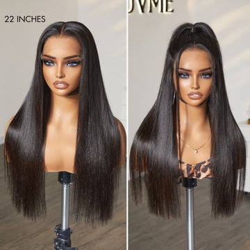 PreMax Wigs - Flexi-Fit Invisi Drawstring Cap Silky Straight Glueless 13x4 Frontal Lace Human Hair Wig Pre-Cut Lace-18
