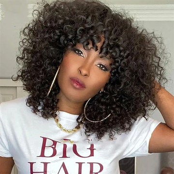 Exclusive Sale | Beginner Friendly Water Wave Minimalist Lace Glueless Short Wig with Bangs-02