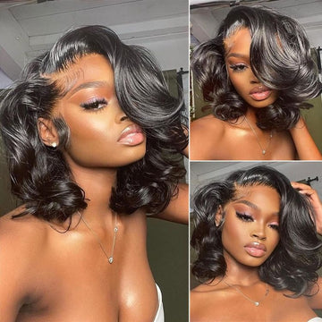 PreMax Loose Body Wave Short Bob Wig Glueless 13x4 Frontal Lace Human Hair Wig Pre-Cut Lace-02